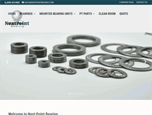Tablet Screenshot of nextpointbearing.com